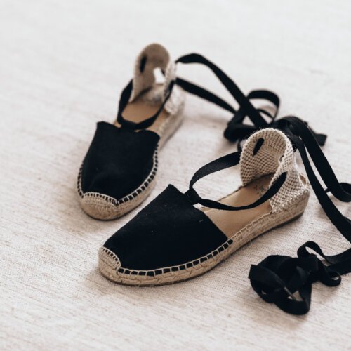 Alpargata Modelo Valenciana cuña artesana | La Manual Alpargatera