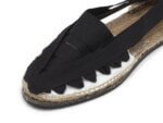 Alpargata tradicional unisex | Elástico La Manual Alpargatera | color negro